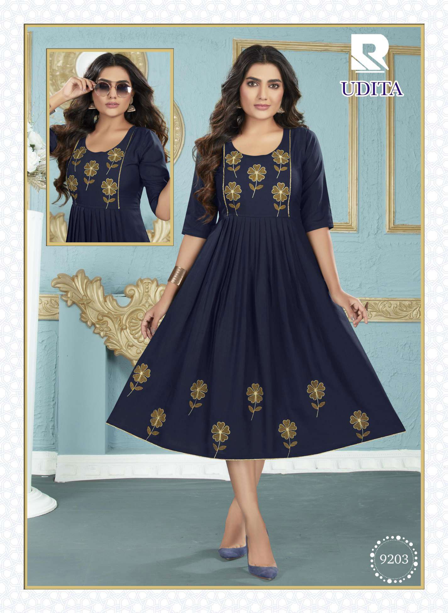 Raashi Udita Regular Wear Wholesale Anarkali Kurtis Catalog
